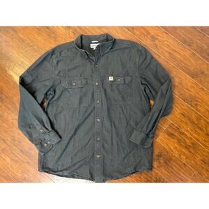 Carhartt Men’s Lightweight Long Sleeve Button Down size Large